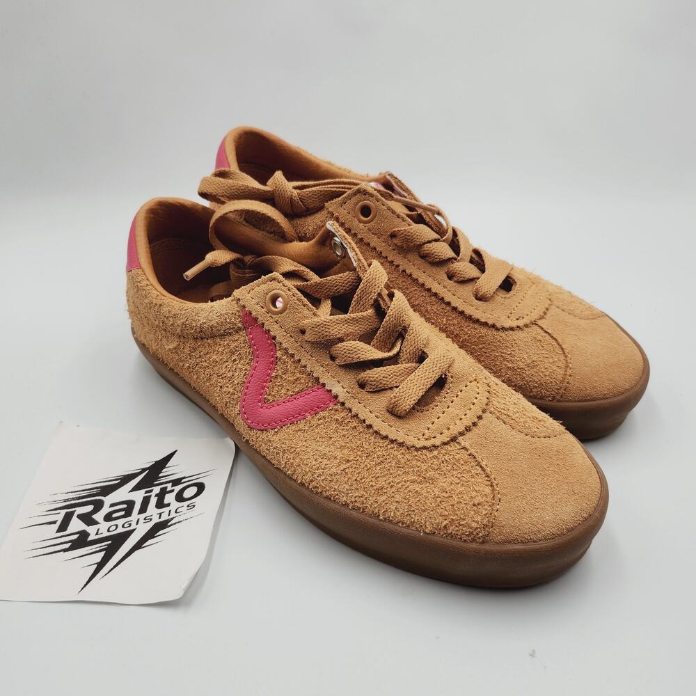 Womens Sz 6 Vans Skate Shoes Sport Low Comfort Rough Suede Mustard Yellow 751505
